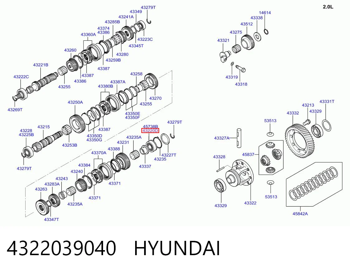 4322039040 Hyundai/Kia