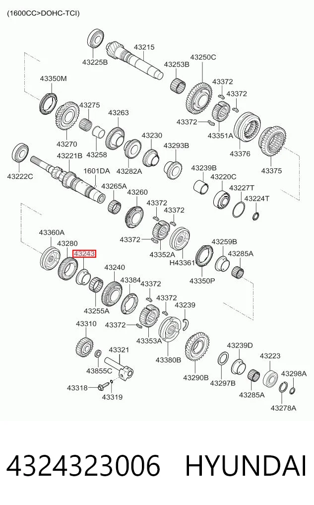 4324323006 Hyundai/Kia