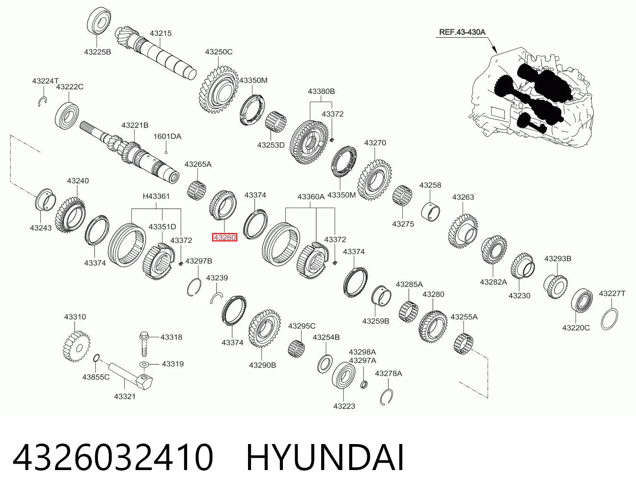 4326032410 Hyundai/Kia
