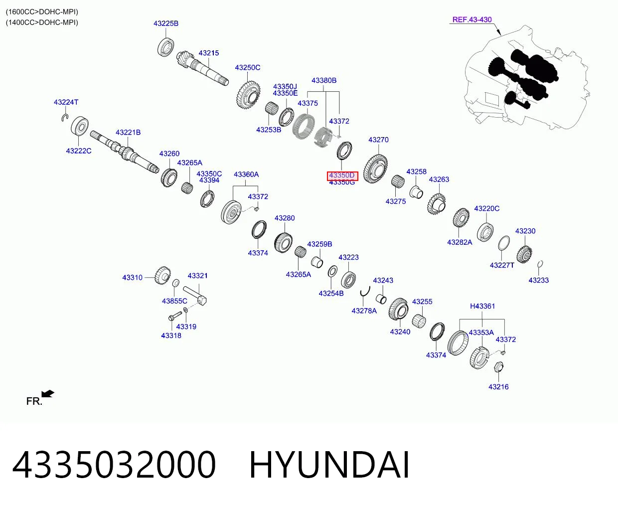 4335032000 Hyundai/Kia
