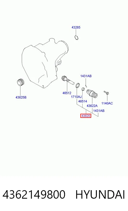 4362149800 Hyundai/Kia Датчик швидкості спідометра
