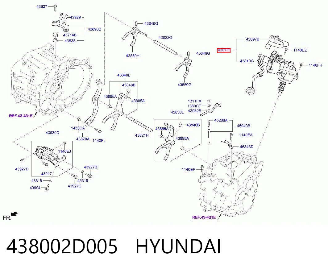 438002D005 Hyundai/Kia 