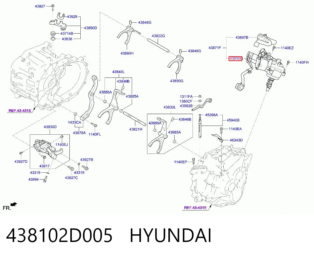 438102D005 Hyundai/Kia 