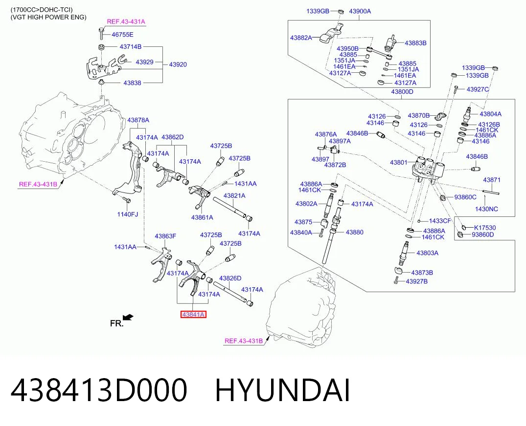 438413D000 Hyundai/Kia