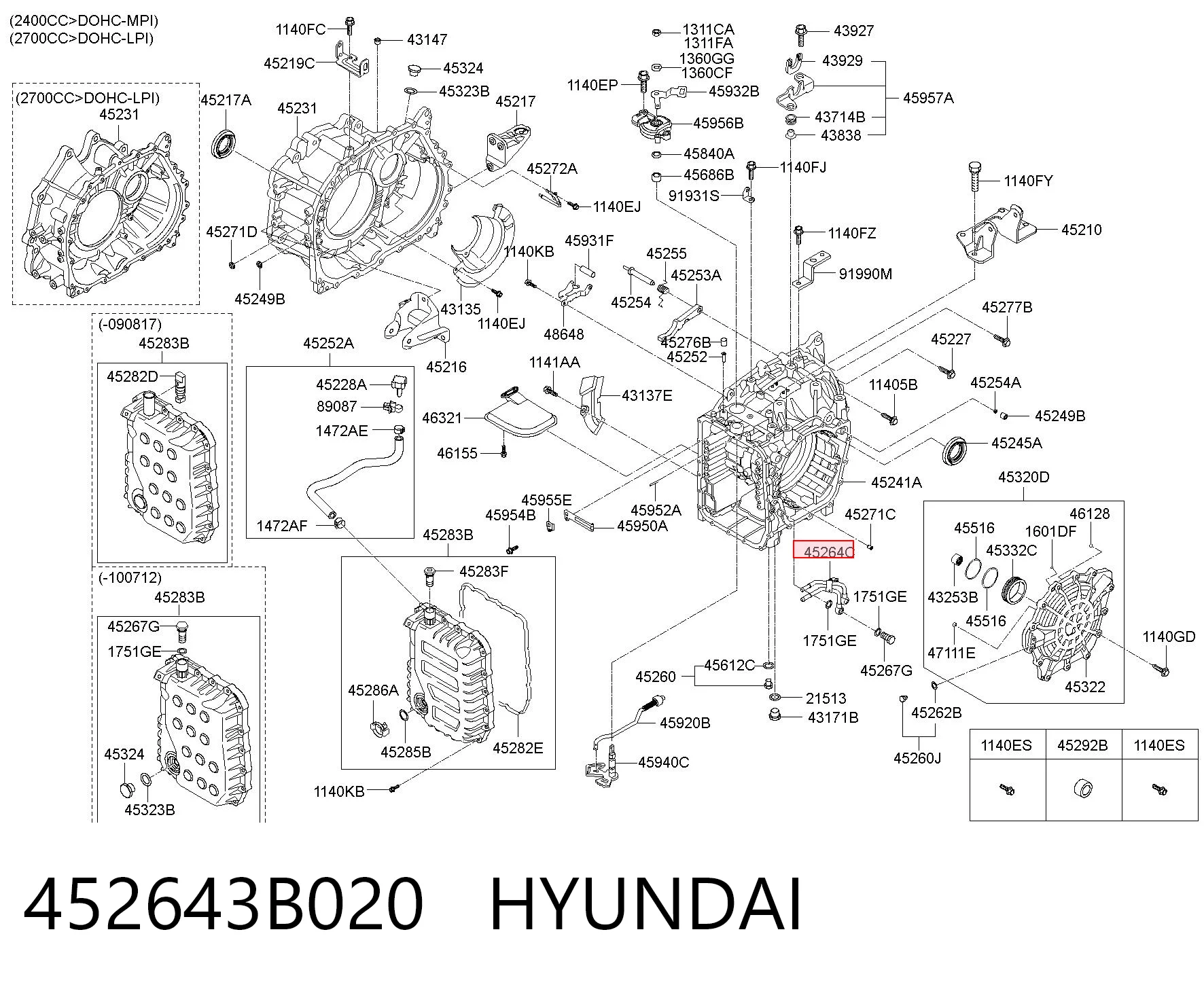 452643B020 Hyundai/Kia 