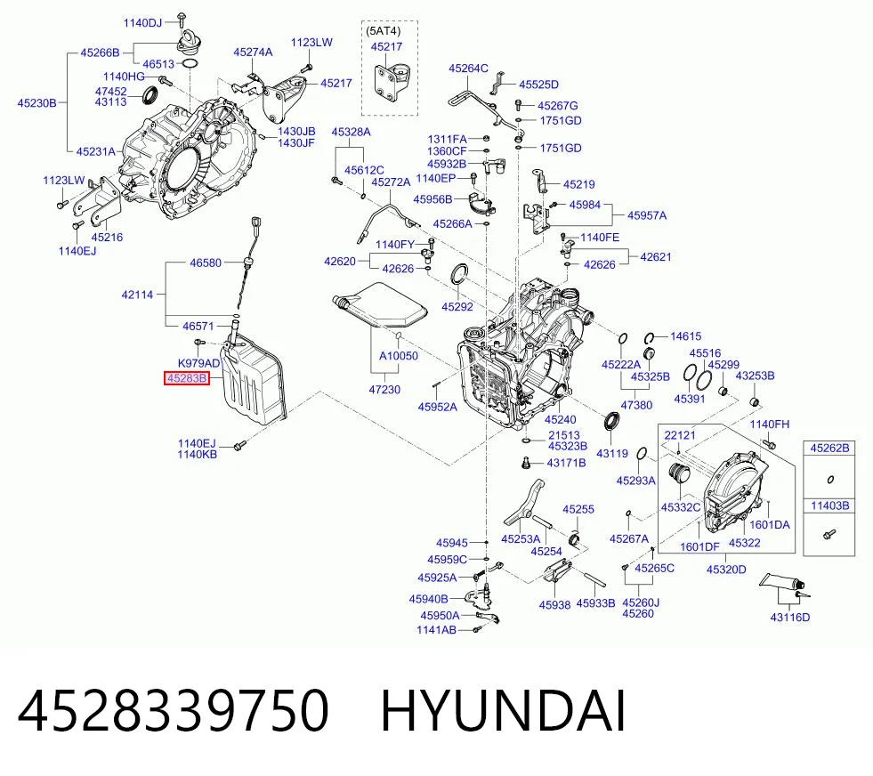 4528339750 Hyundai/Kia Піддон АКПП