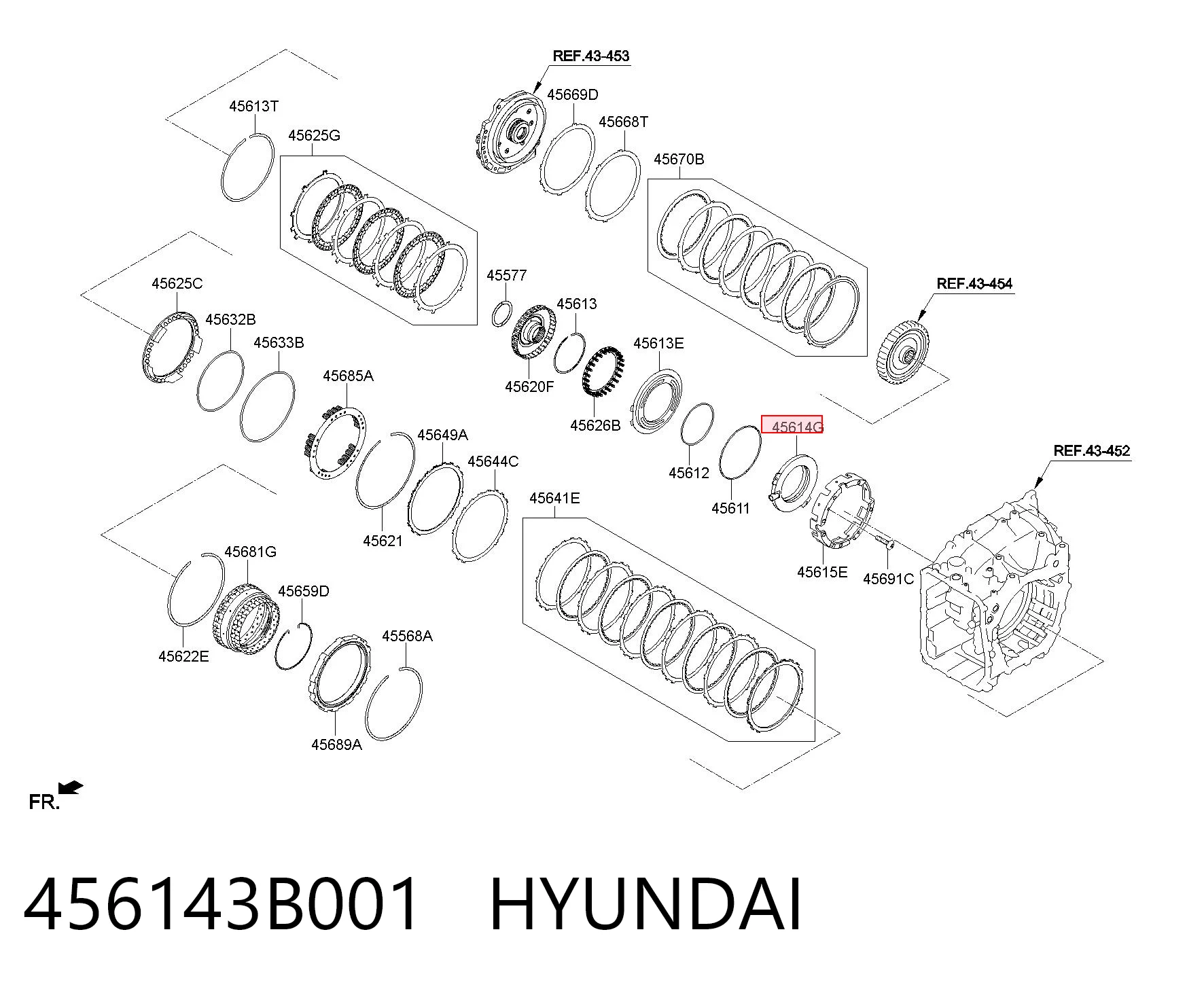 456143B001 Hyundai/Kia Камера заднього виду