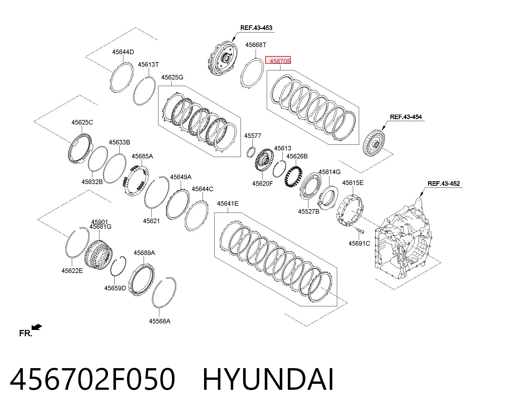 456702F050 Hyundai/Kia 