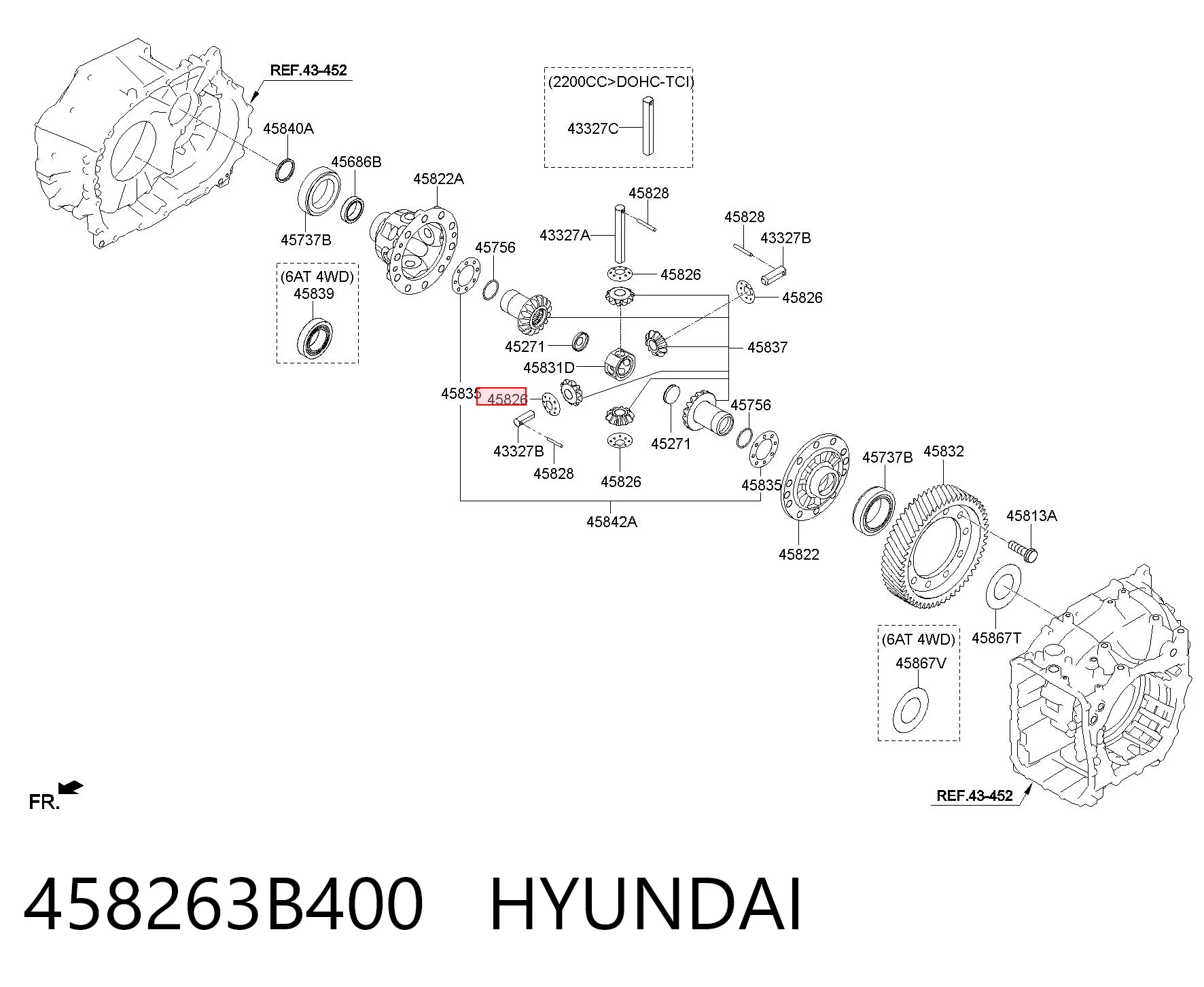 458263B400 Hyundai/Kia 