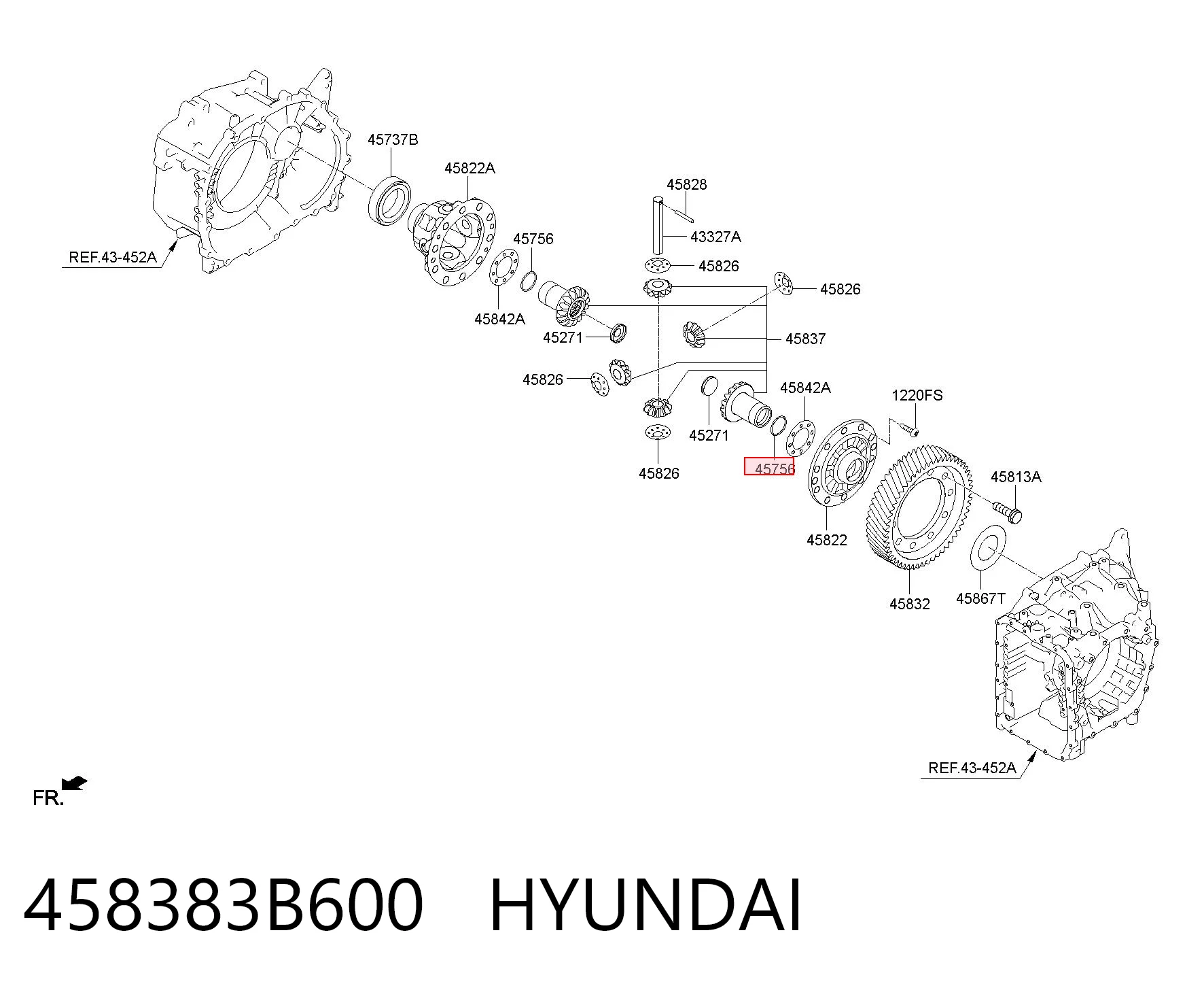 458383B600 Hyundai/Kia 