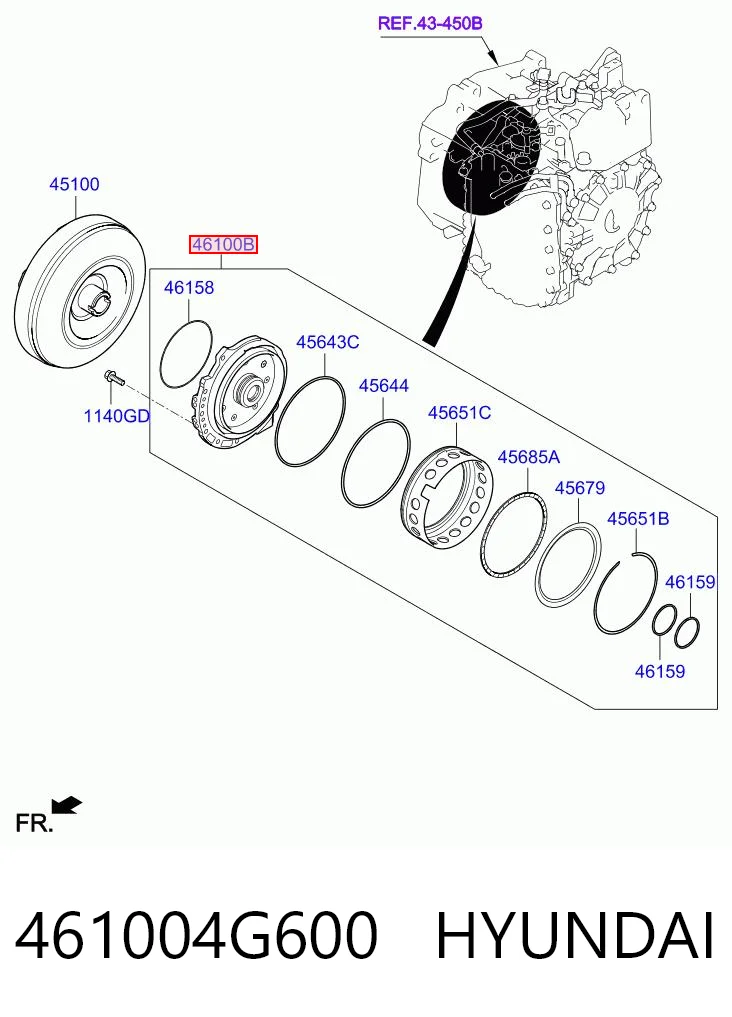 461004G600 Hyundai/Kia 