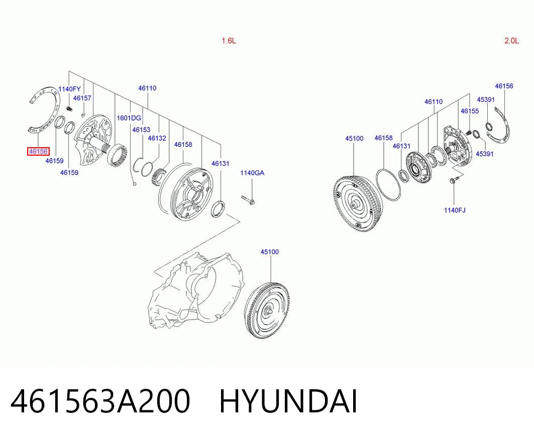 461563A200 Hyundai/Kia