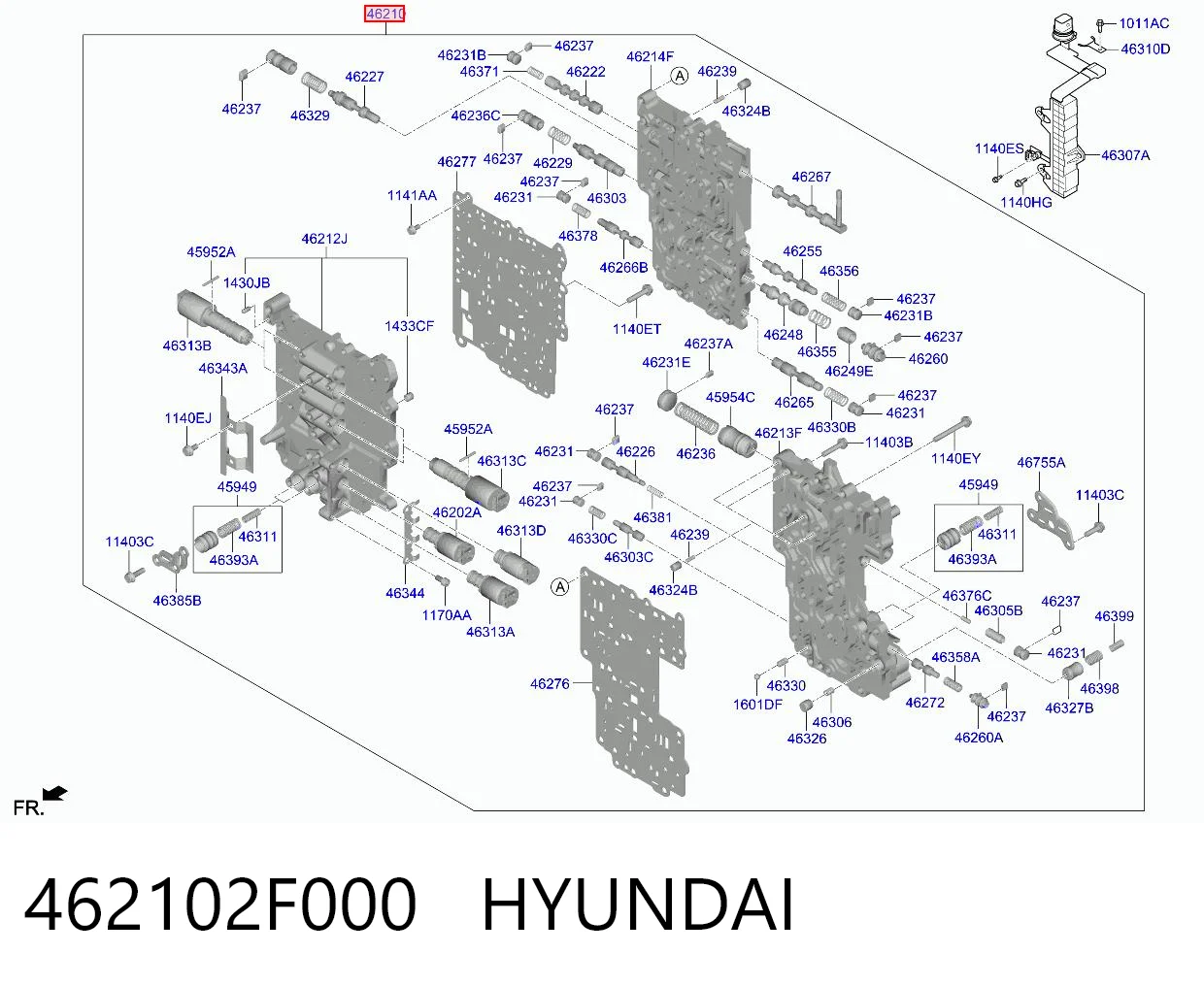 462102F000 Hyundai/Kia Блок клапанів АКПП
