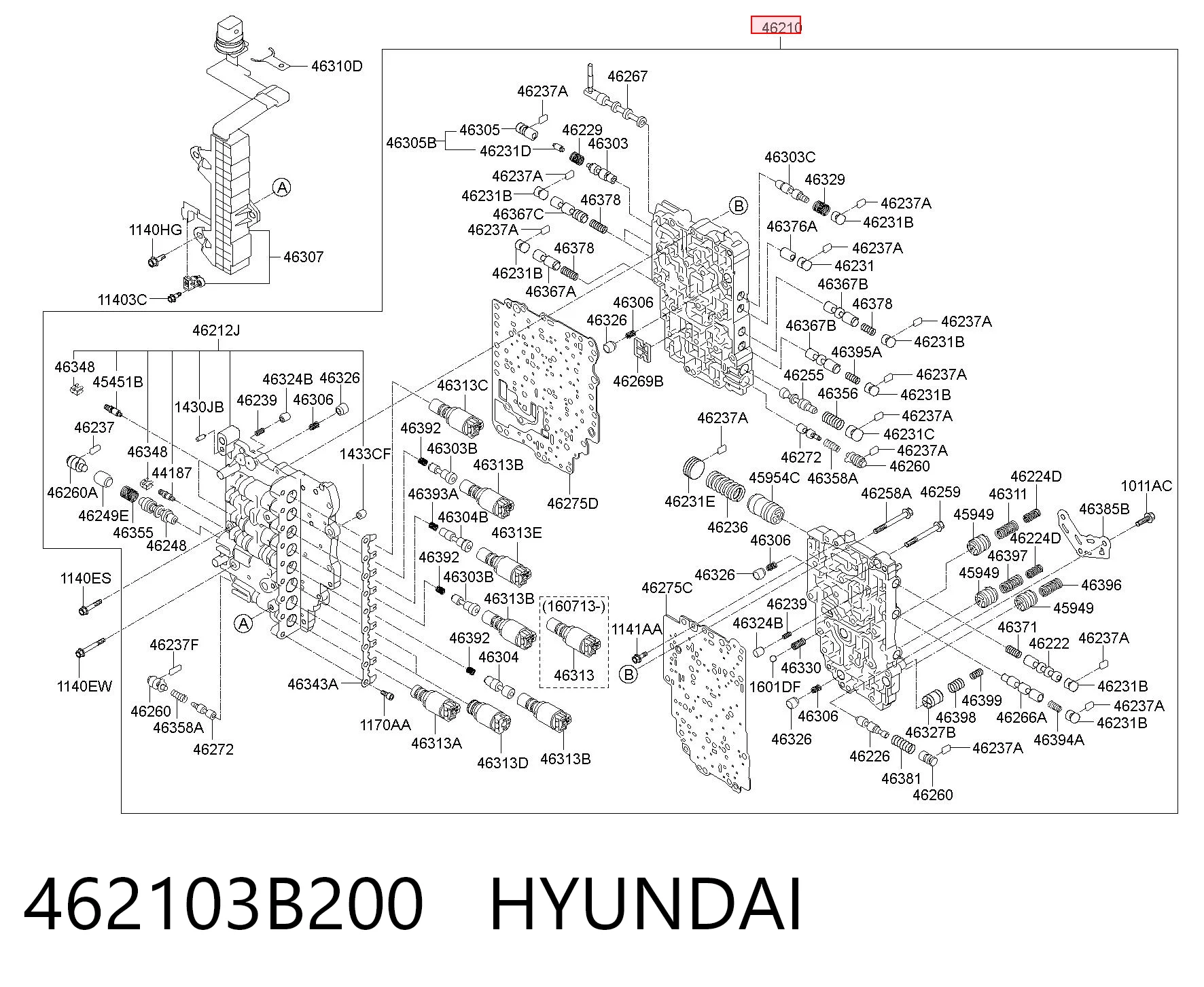 462103B200 Hyundai/Kia Блок клапанів АКПП