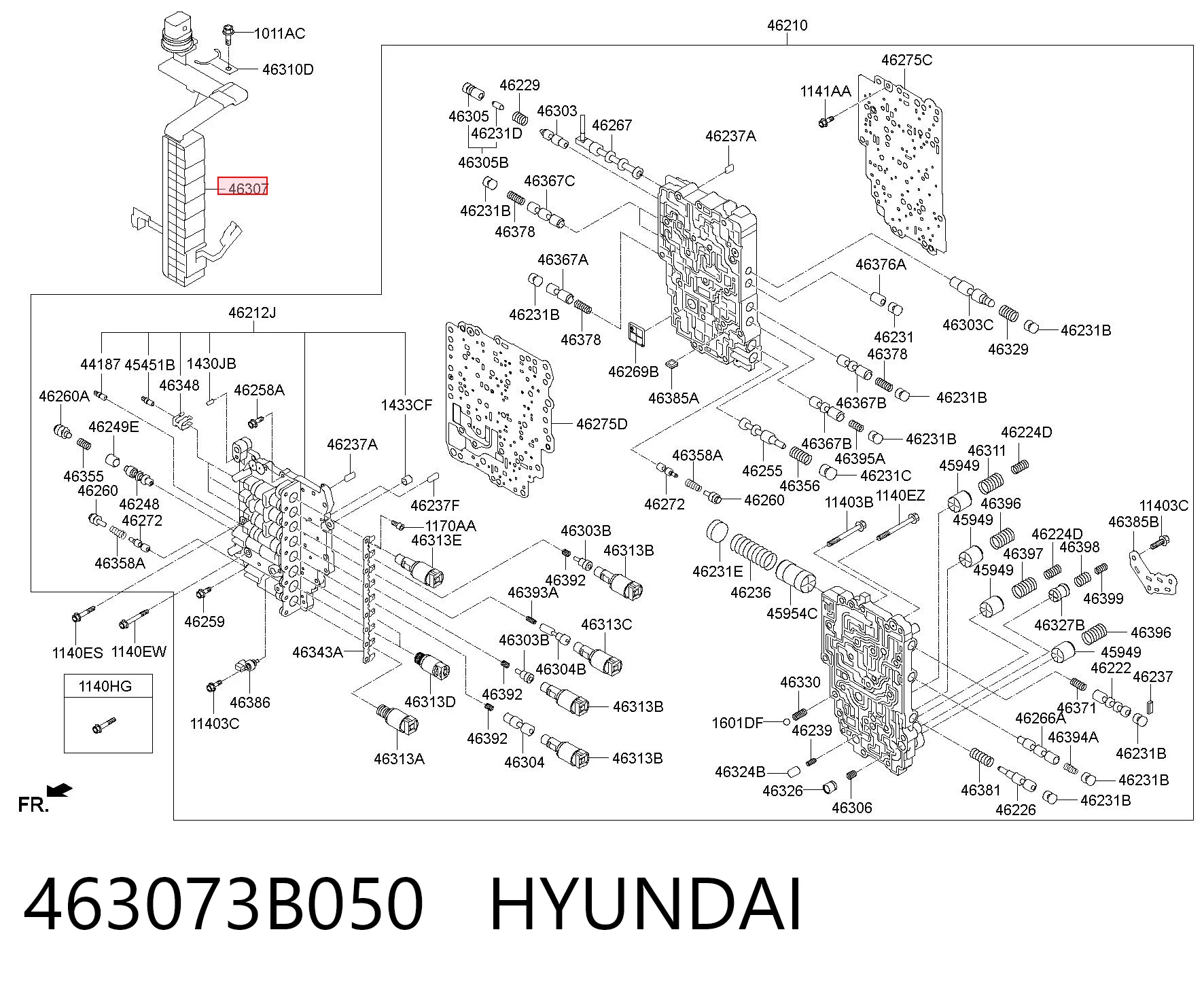463073B050 Hyundai/Kia Джгут дротів АКПП
