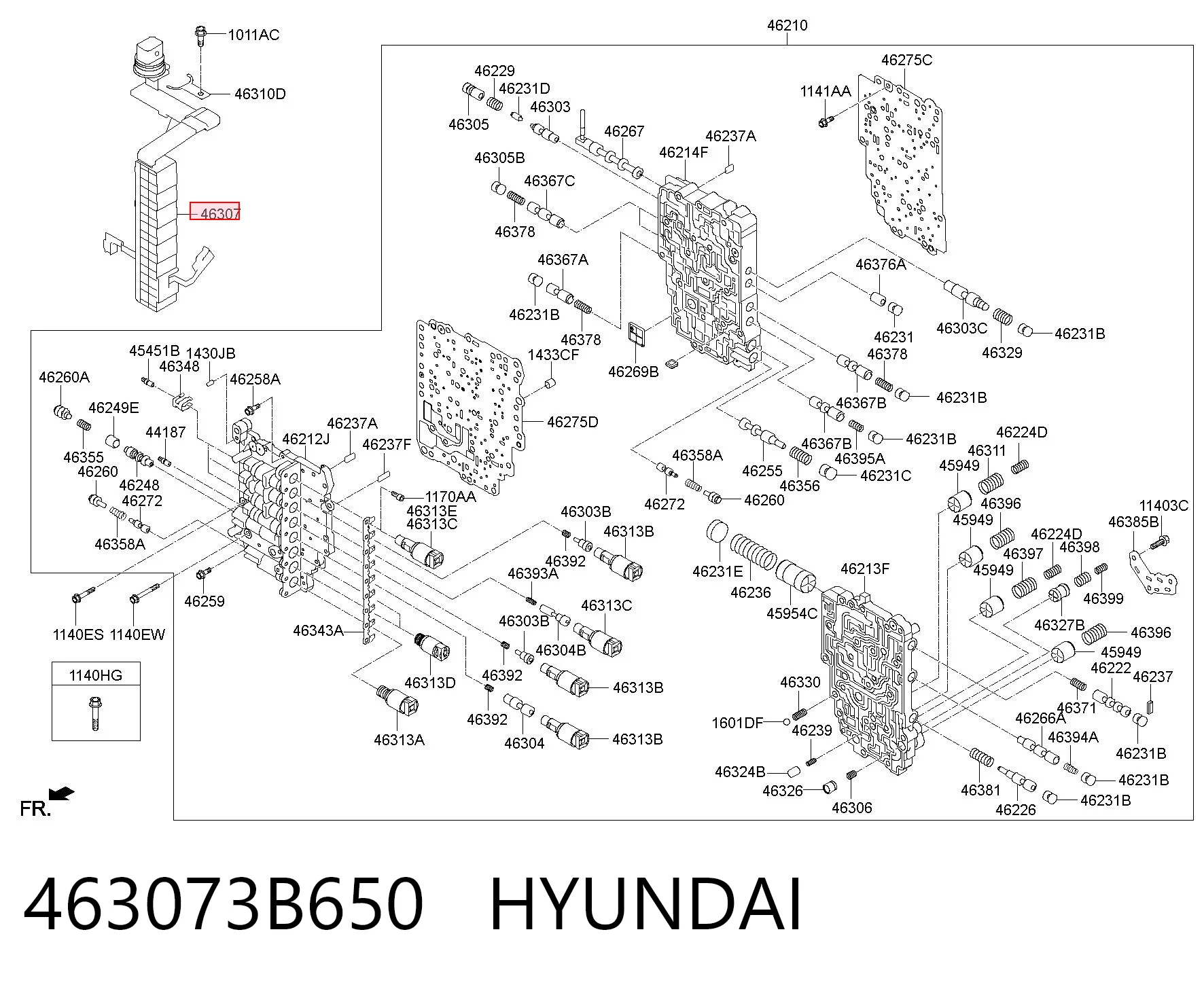 463073B650 Hyundai/Kia Джгут дротів АКПП