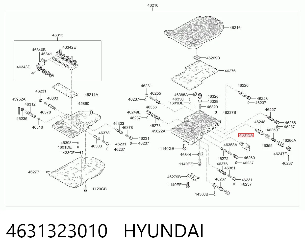 4631323010 Hyundai/Kia Соленоїд автоматичної коробки передач