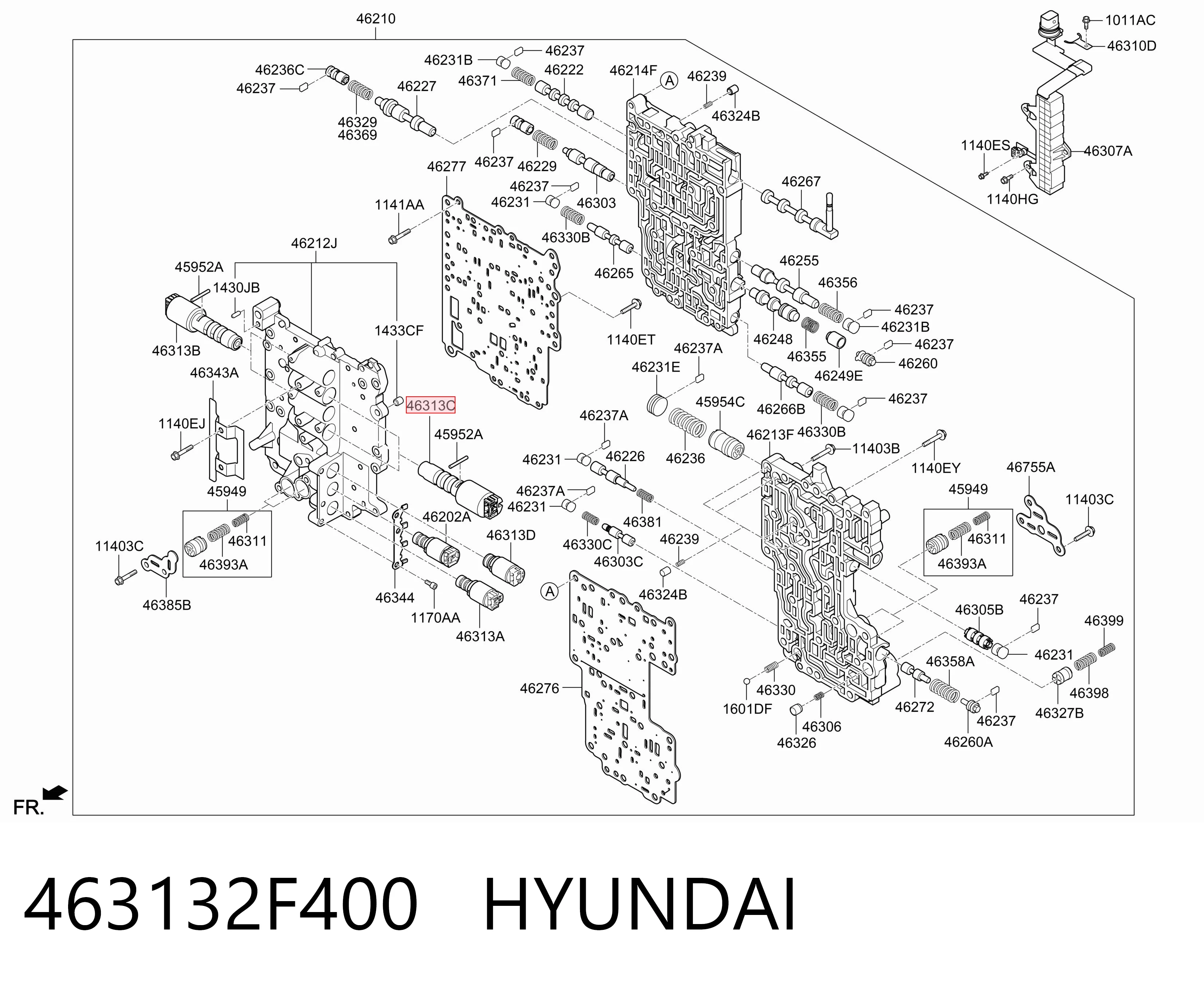 463132F400 Hyundai/Kia Соленоїд автоматичної коробки передач