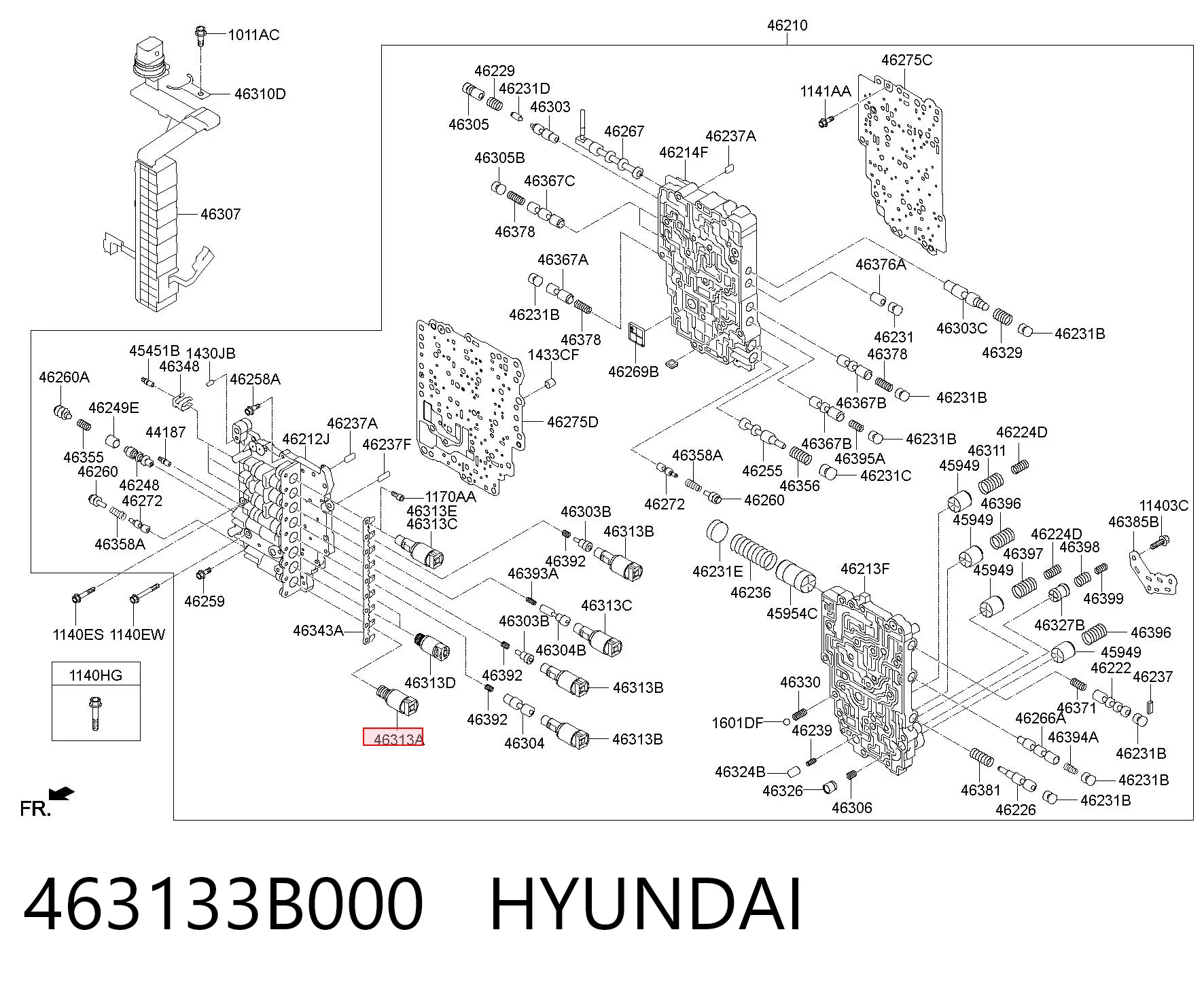 463133B000 Hyundai/Kia Соленоїд автоматичної коробки передач