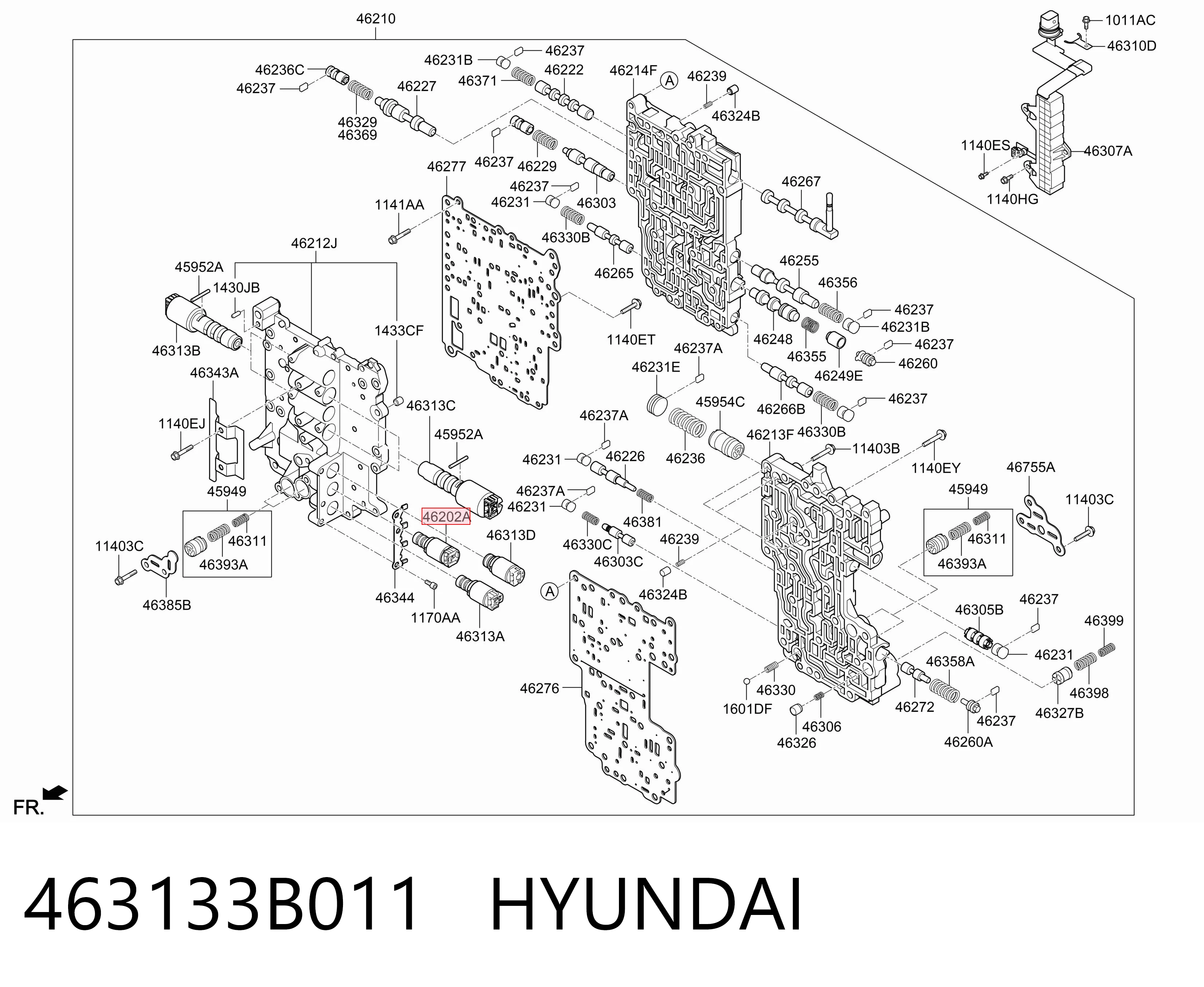 463133B011 Hyundai/Kia Соленоїд автоматичної коробки передач