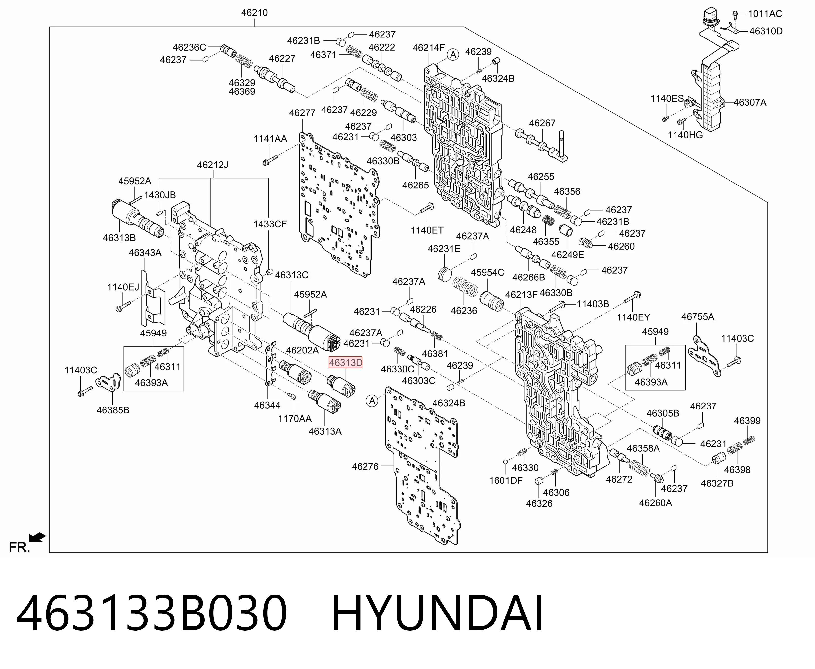 463133B030 Hyundai/Kia Соленоїд автоматичної коробки передач