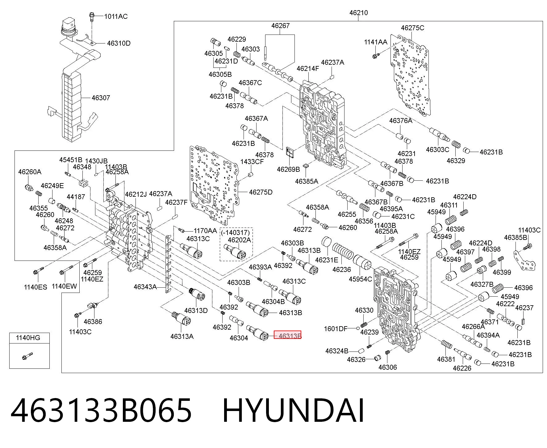 463133B065 Hyundai/Kia Соленоїд автоматичної коробки передач