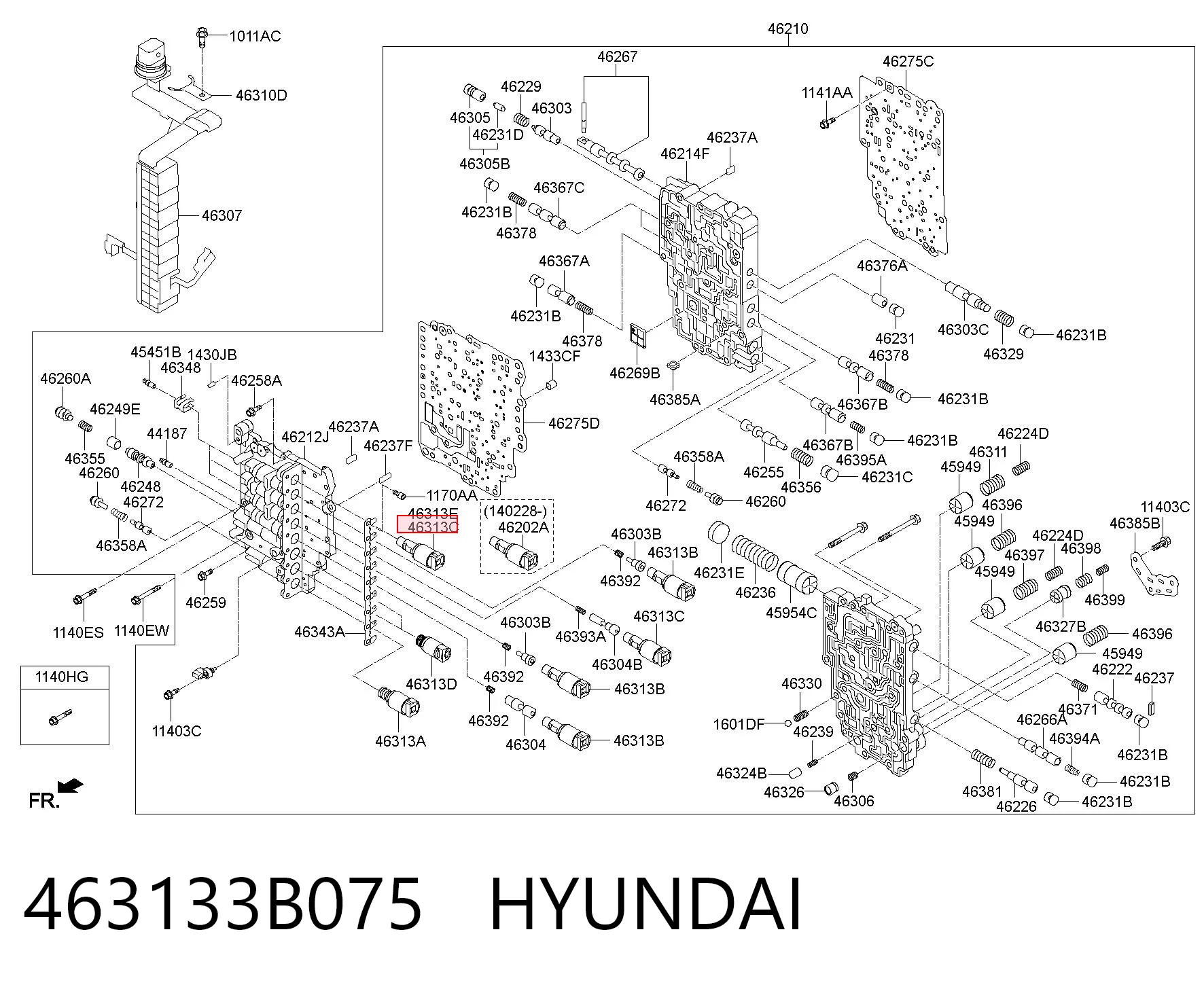 463133B075 Hyundai/Kia Соленоїд автоматичної коробки передач