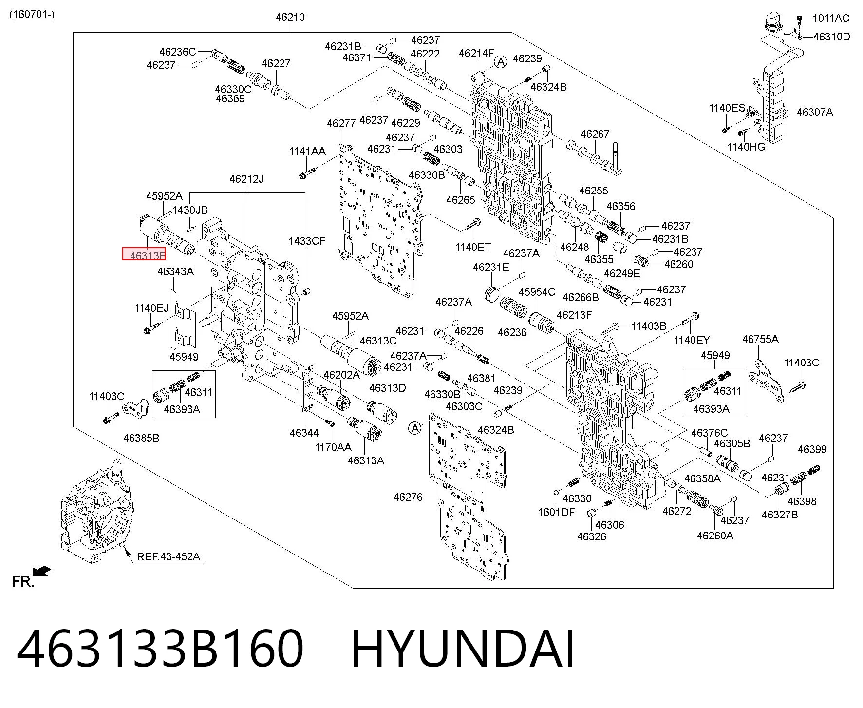 463133B160 Hyundai/Kia Соленоїд автоматичної коробки передач