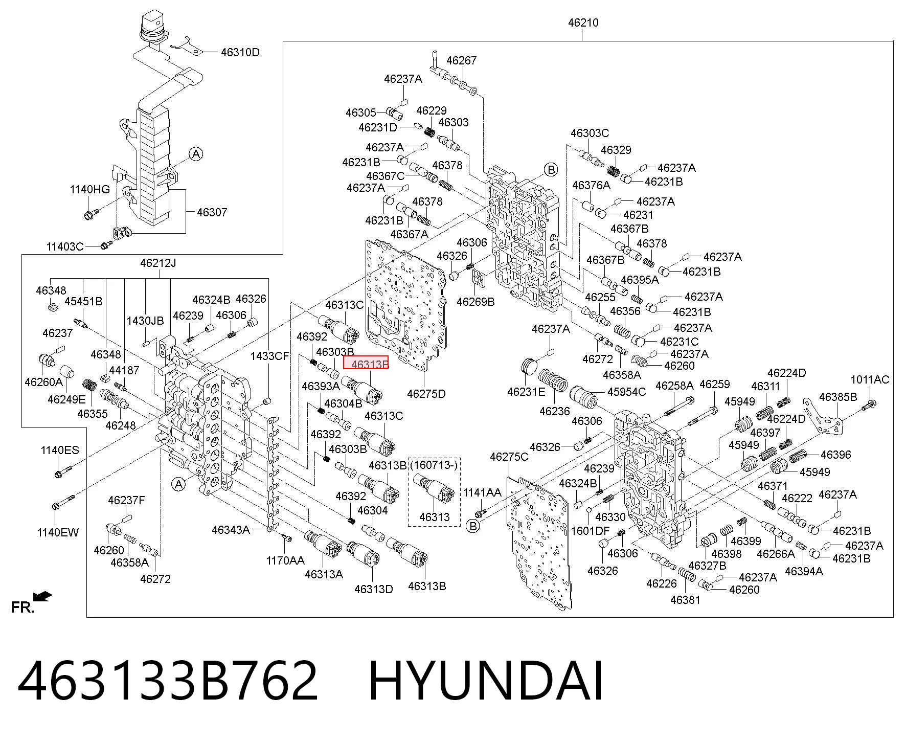 463133B762 Hyundai/Kia Соленоїд автоматичної коробки передач