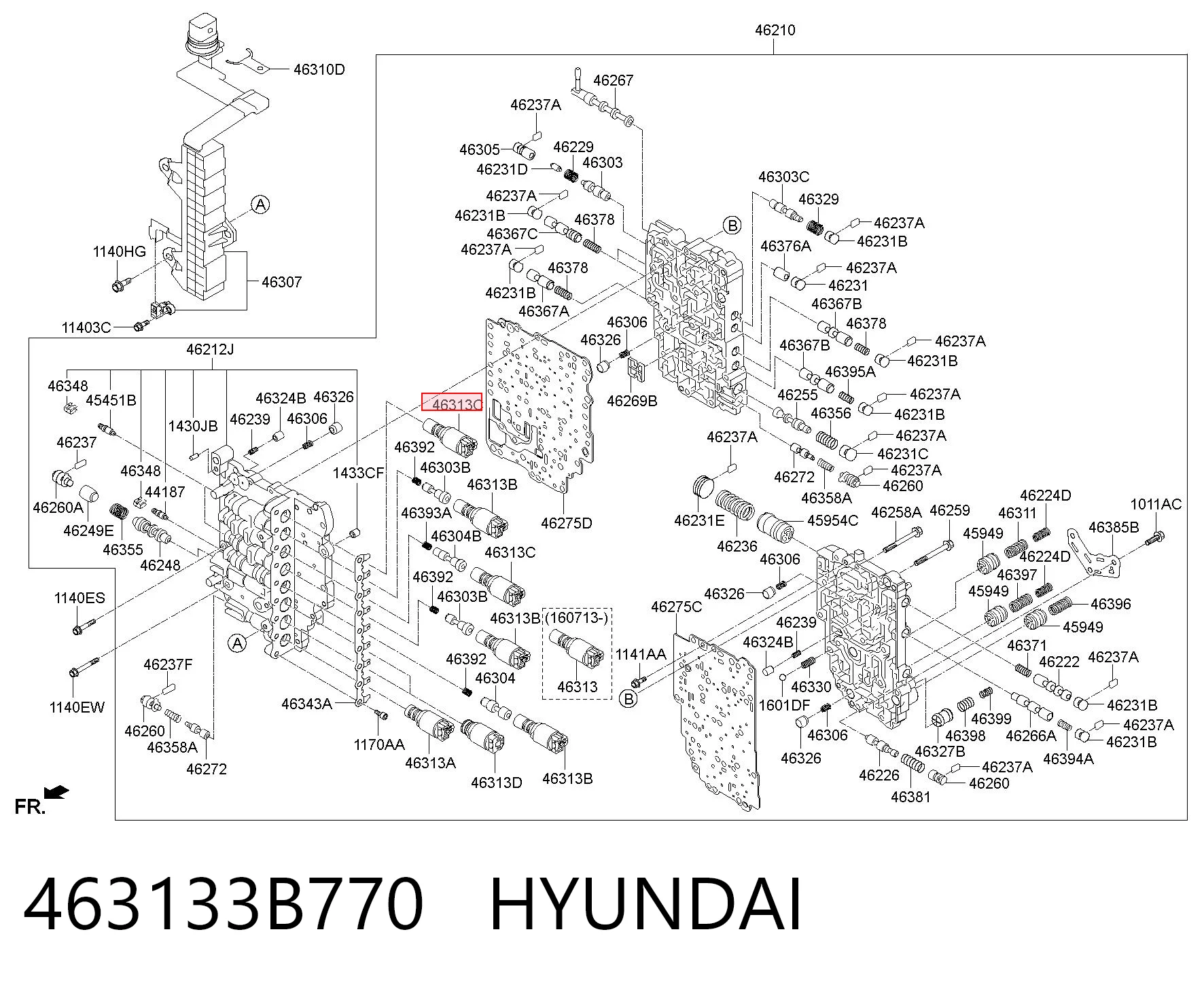463133B770 Hyundai/Kia Соленоїд автоматичної коробки передач