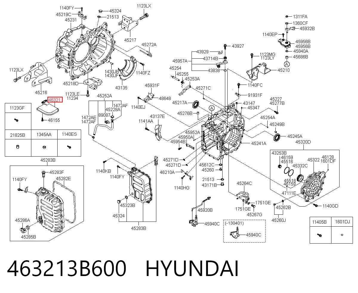463213B600 Hyundai/Kia Масло в коробку автомат