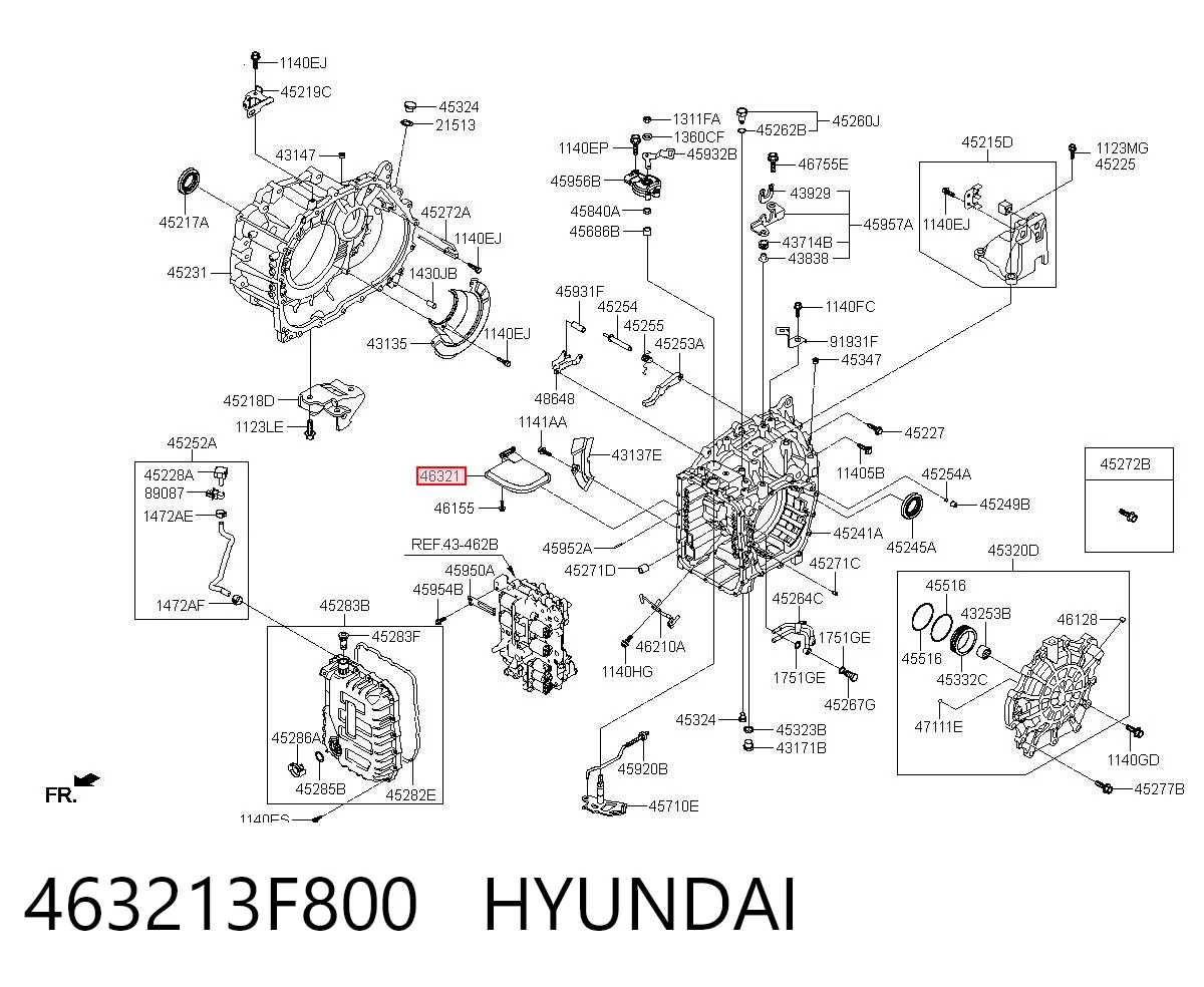 463213F800 Hyundai/Kia Масло в коробку автомат