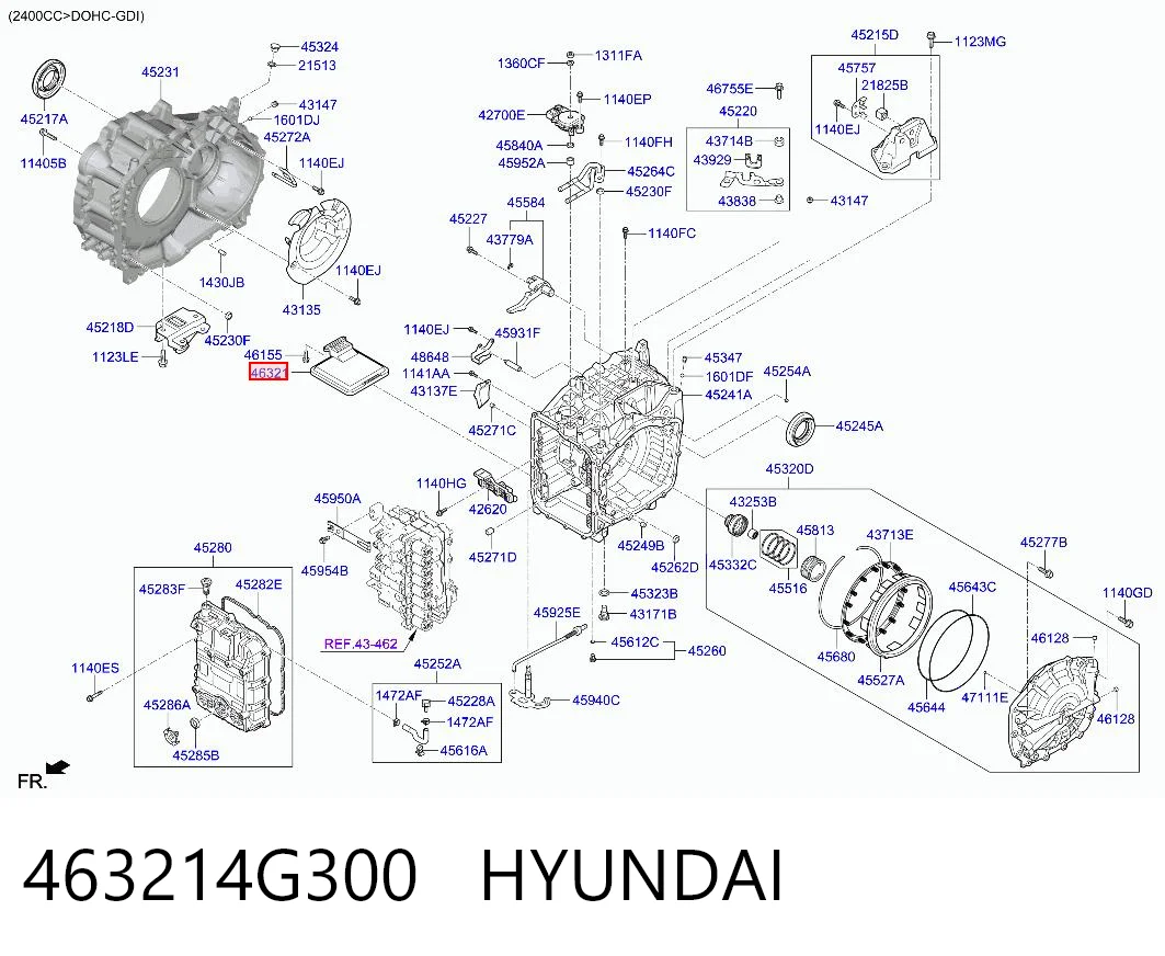 463214G300 Hyundai/Kia Масло в коробку автомат
