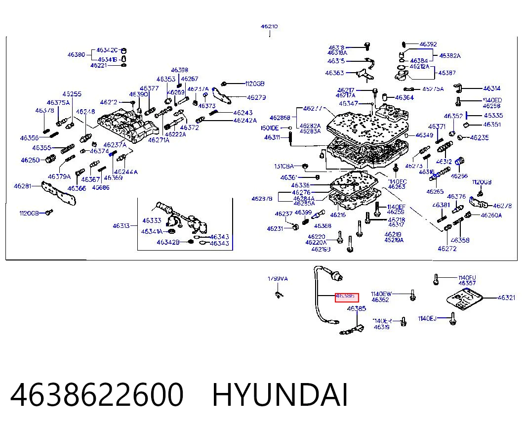 4638622600 Chrysler Датчик темп масла АКПП
