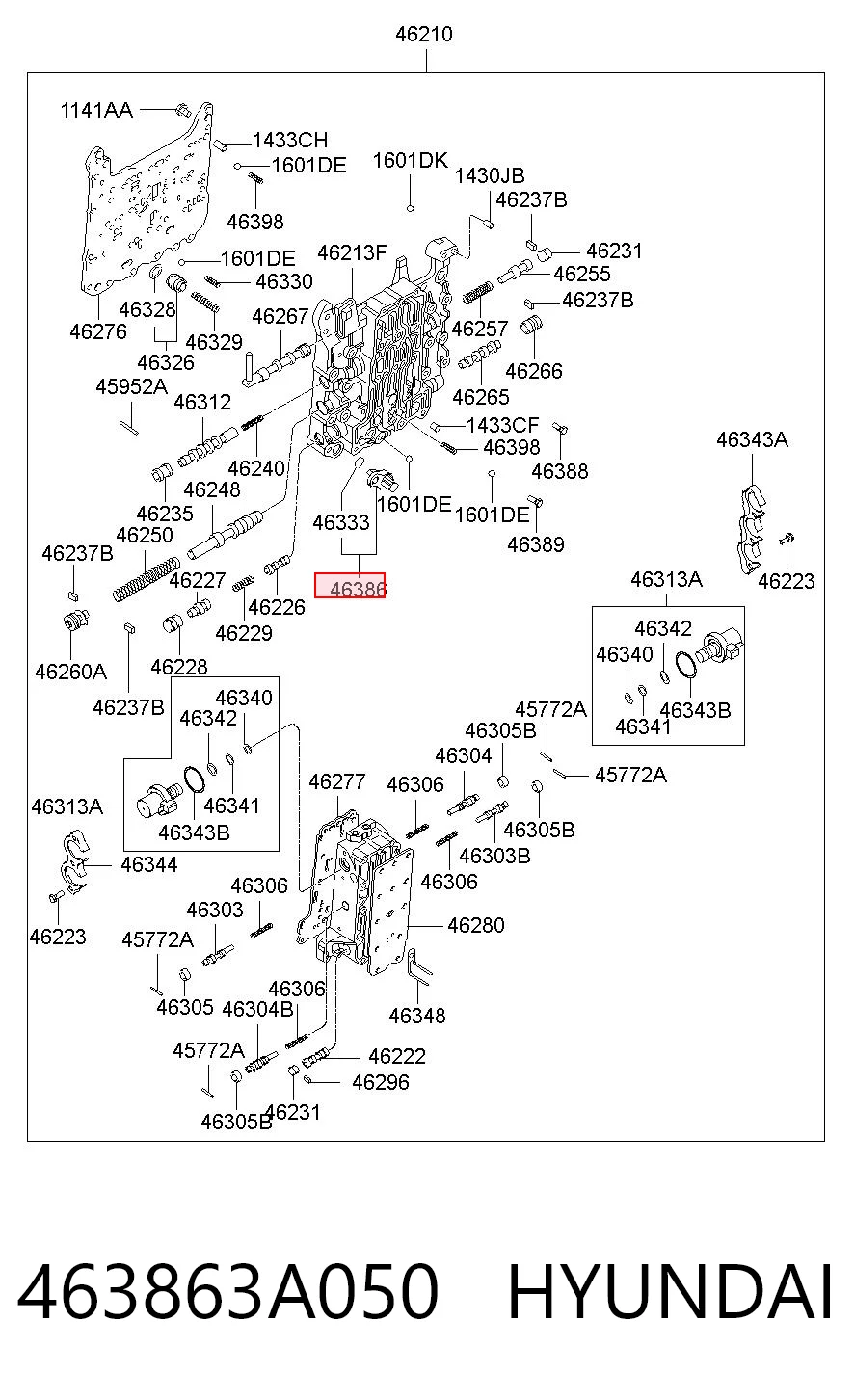 463863A050 Hyundai/Kia Датчик темп масла АКПП