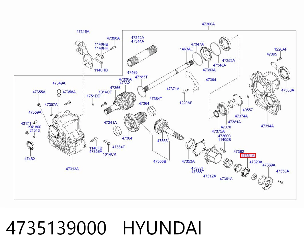 MS1154005 Motus Сальник раздатки, задній, вихідний