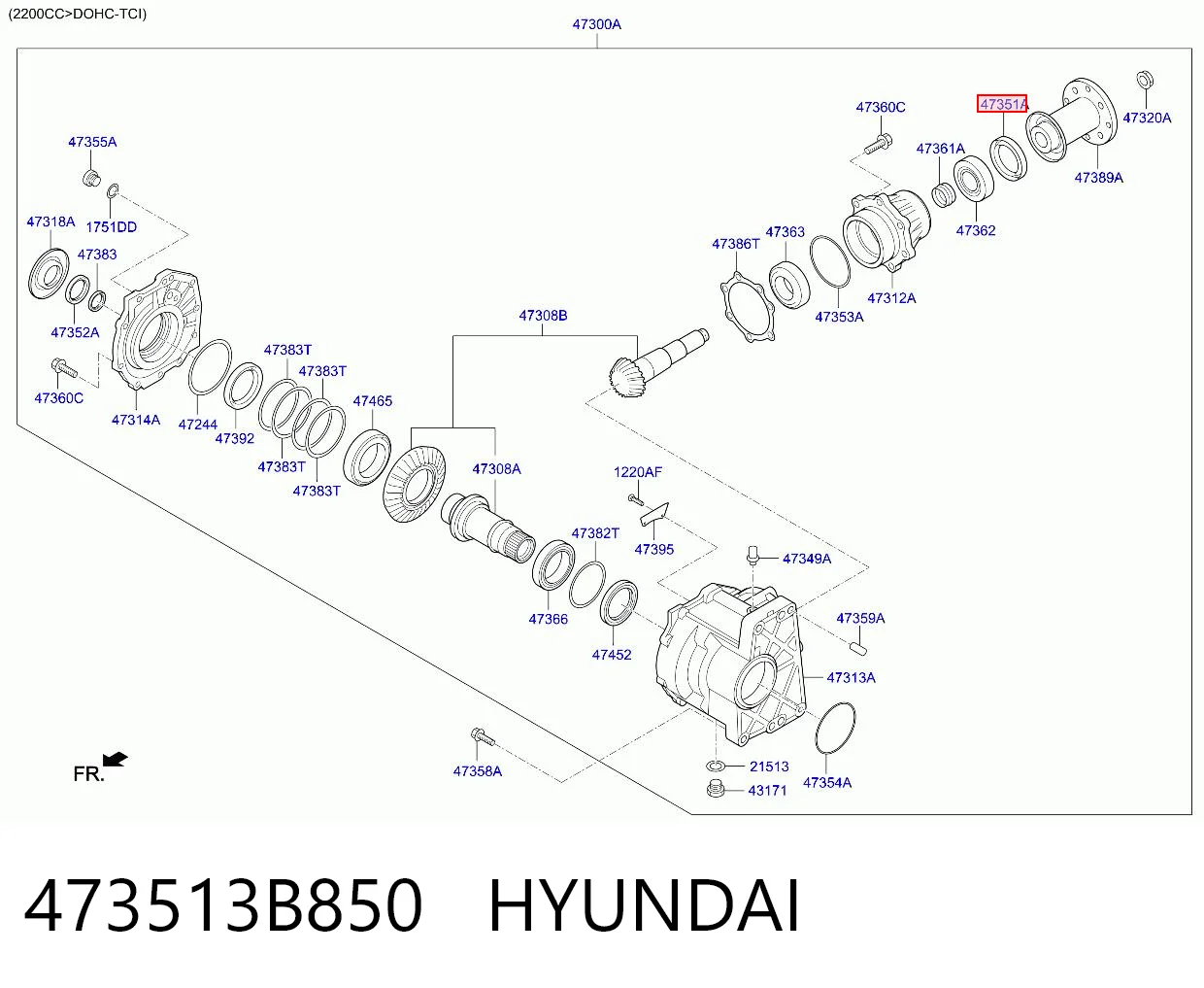 473513B850 Hyundai/Kia 