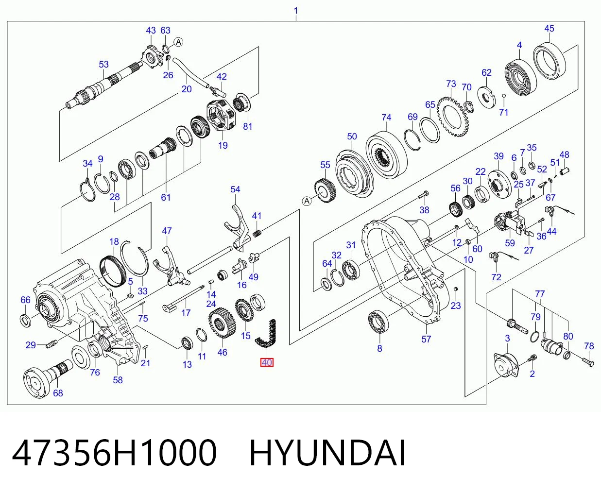 Ланцюг приводу роздавальної коробки SAT ST47356H1000 ціна, від 157.86 USD