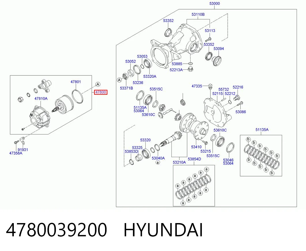 4780039200 Hyundai/Kia Віскомуфта кардана