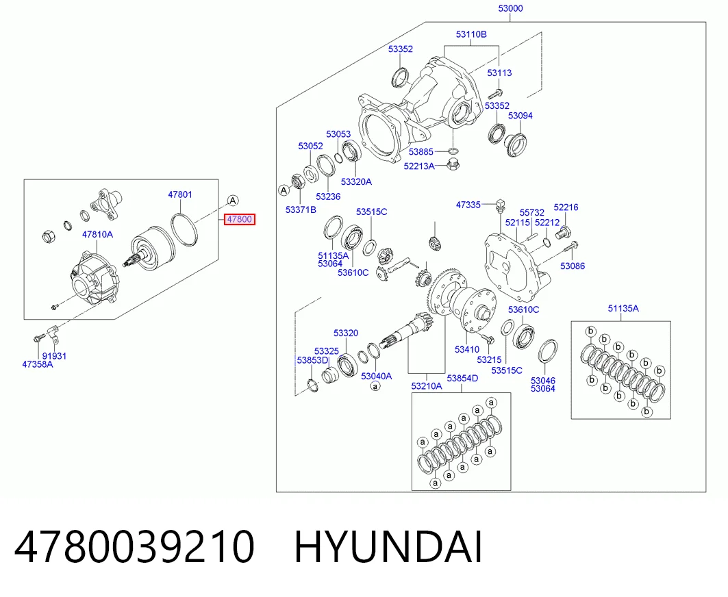 4780039210 Hyundai/Kia Віскомуфта кардана