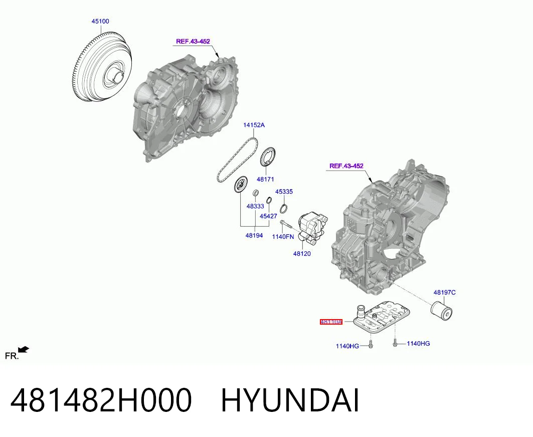 481482H000 Hyundai/Kia Масло в коробку автомат