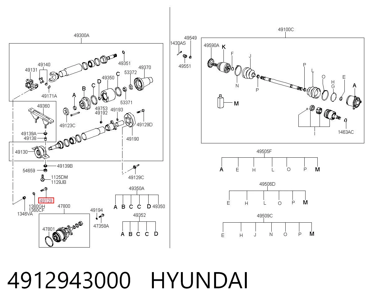 4912943000 Hyundai/Kia 
