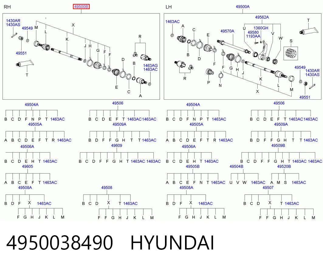 Привід передній правий на Hyundai Sonata IV EU4
