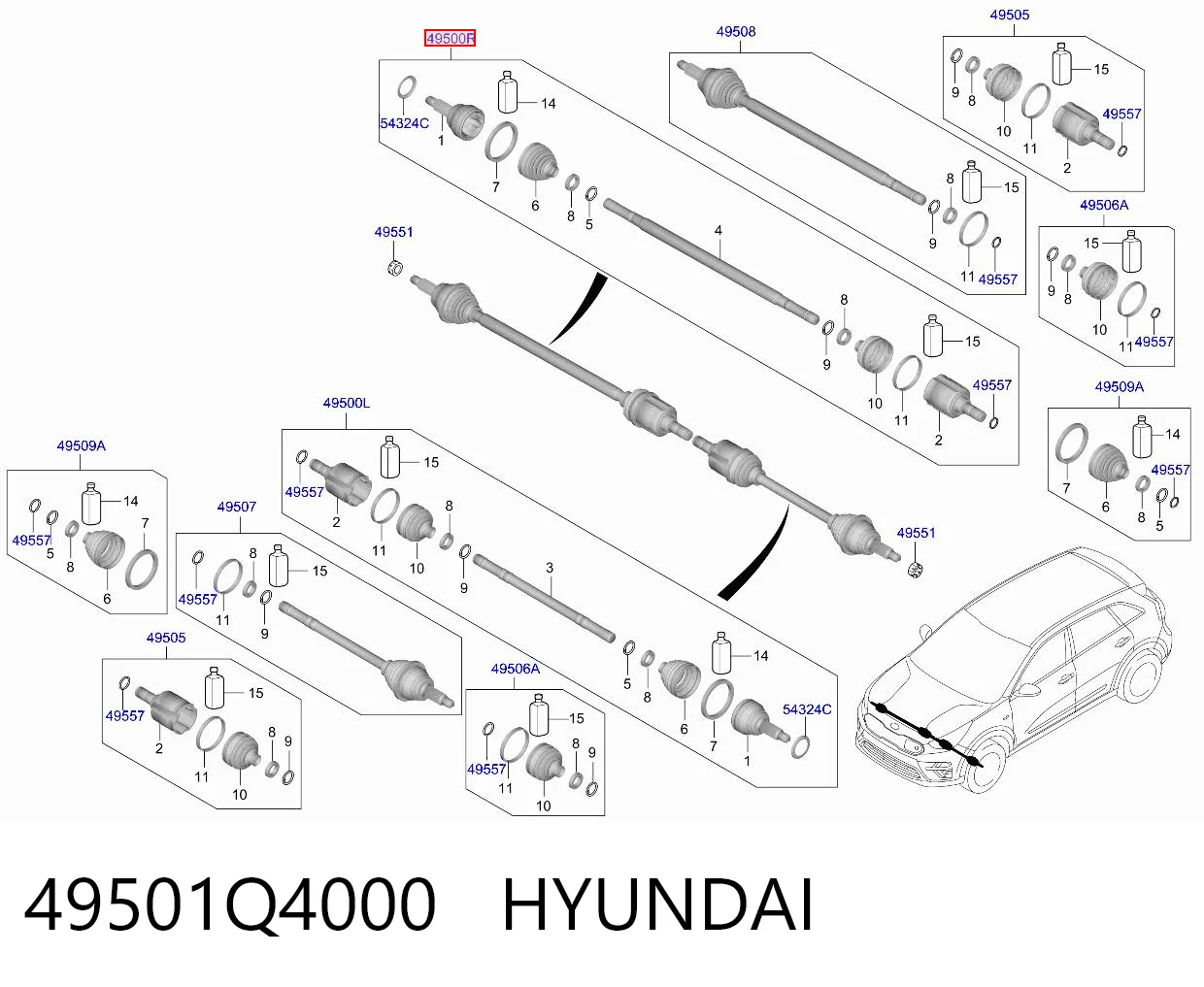 49501Q4000 Hyundai/Kia 