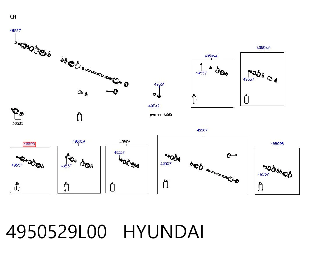 4950529L00 Hyundai/Kia