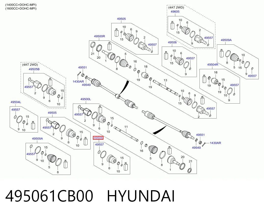 Пильник гранати внутрішній, передній півосі Peugeot/Citroen 495061CB00 ціна, від 10.30 USD