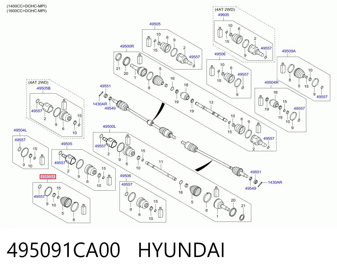 Пильник шарніра кутових швидкостей зовнішній передній Nissan/Infiniti 40088M0205 ціна, від 7.25 USD