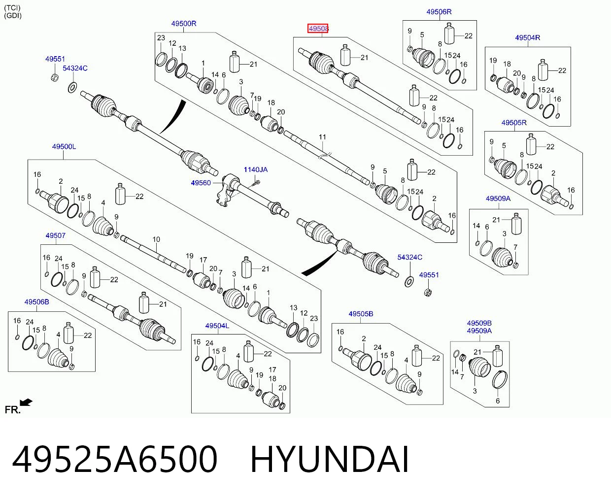 49525A6500 Hyundai/Kia