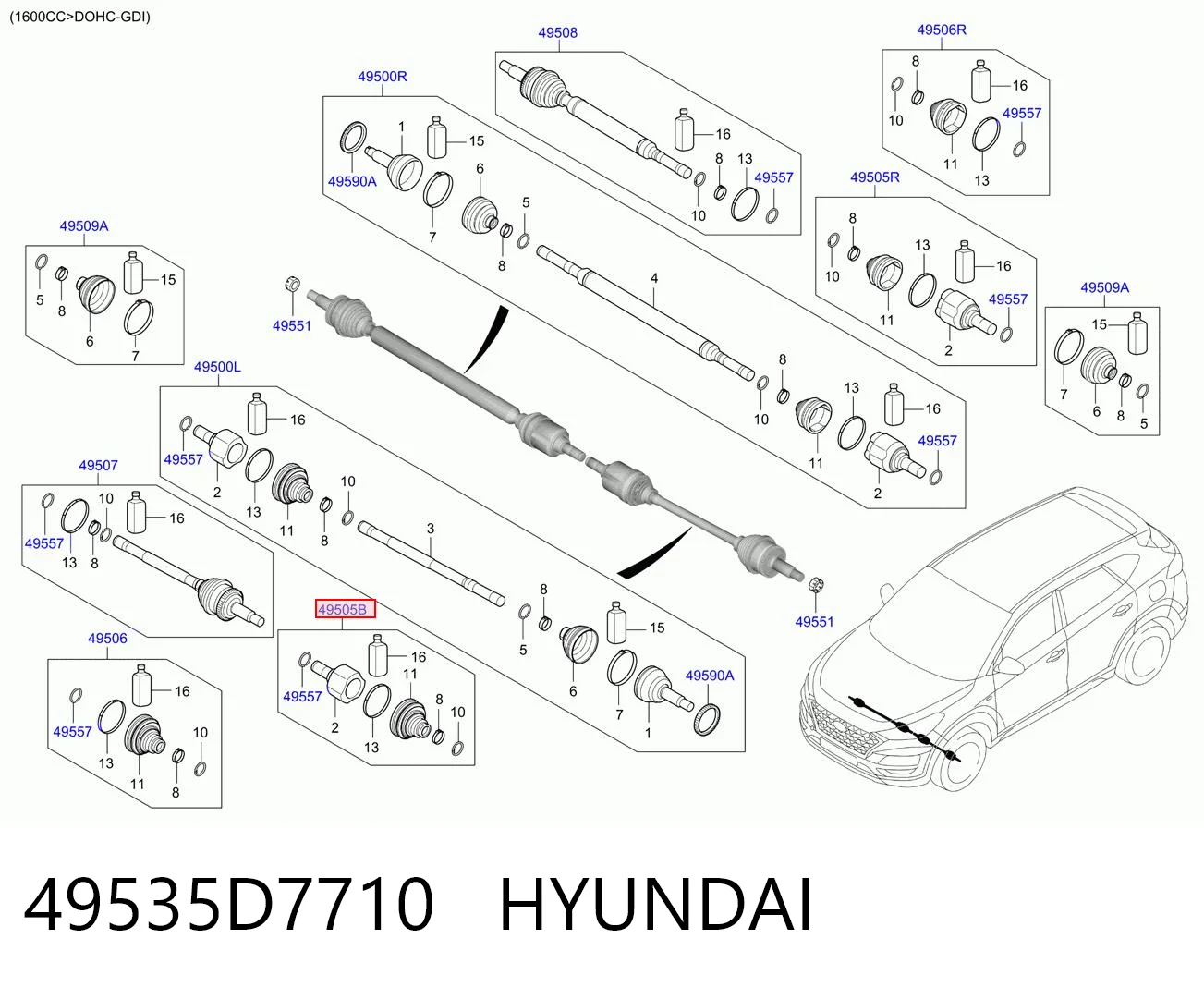49535D7710 Hyundai/Kia 