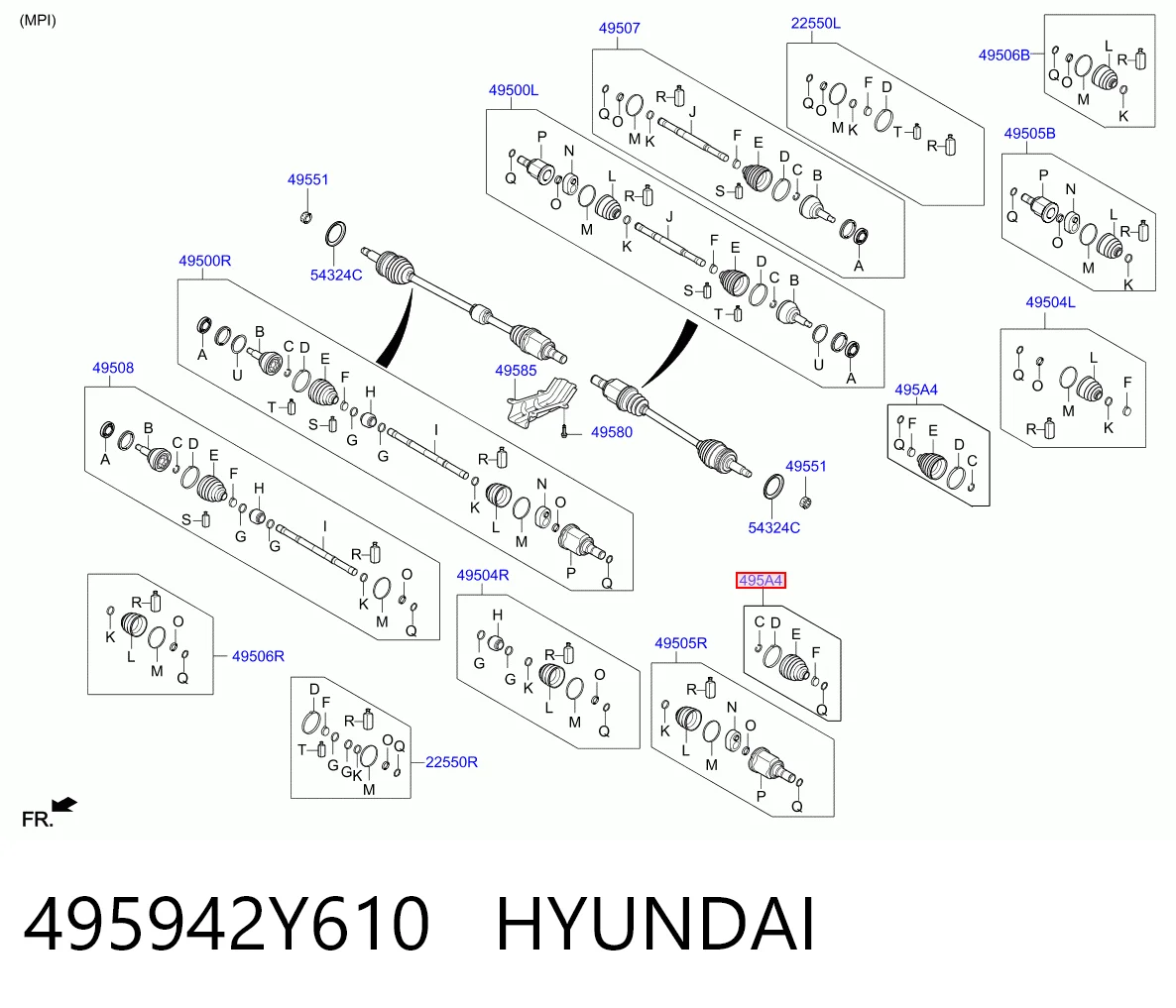 Купити Пильник ШРУСа зовнішній KIA Cerato III YD